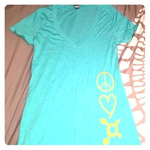 Orangetheory fitness tshirt peace love and splat